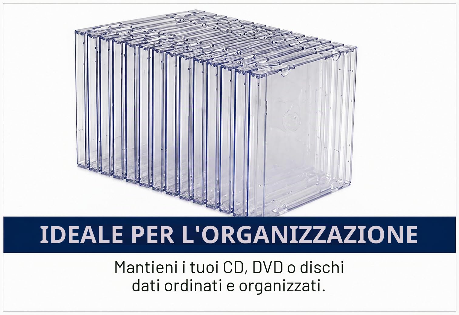 Dragon Trading, custodie trasparenti doppie per CD, DVD, Blu Ray, CD, CD, DVD, dischi di qualsiasi formato, confezione da 10