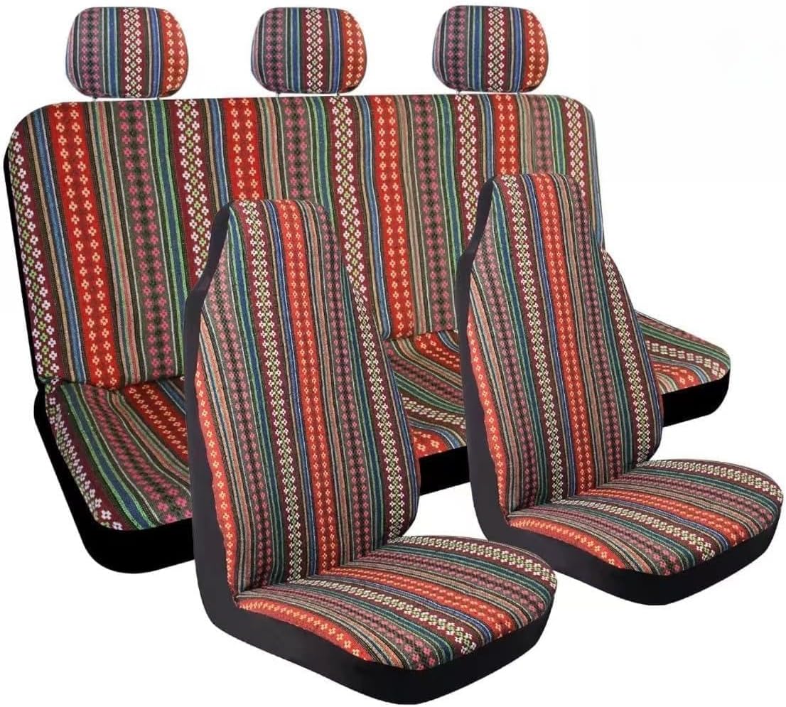 Custom Car Full Set Seat Covers for Ford Explorer 2011-2017, Compatible for Airbag, Automotive Seat Protector Front and Rear Back Seat Covers Comfort Interior Accessories,A