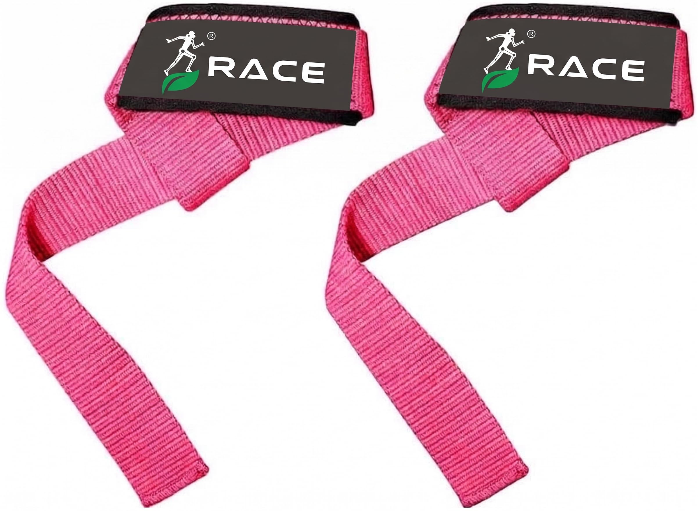 RACE® Weightlifting Lifting Straps for Deadlifts & Pulling Exercises – Heavy Duty Gym Wrist Support with Anti-Slip Grip for Powerlifting, Bodybuilding & Strength Training (Pink)-image-36
