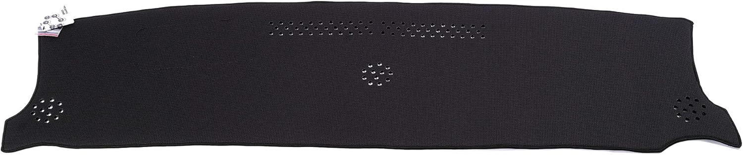 WellVisors Black Dash Mat Dashboard Cover Compatible with Mercedes-Benz GLA-Class GLA250 GLA35 GLA45 2021-2024
