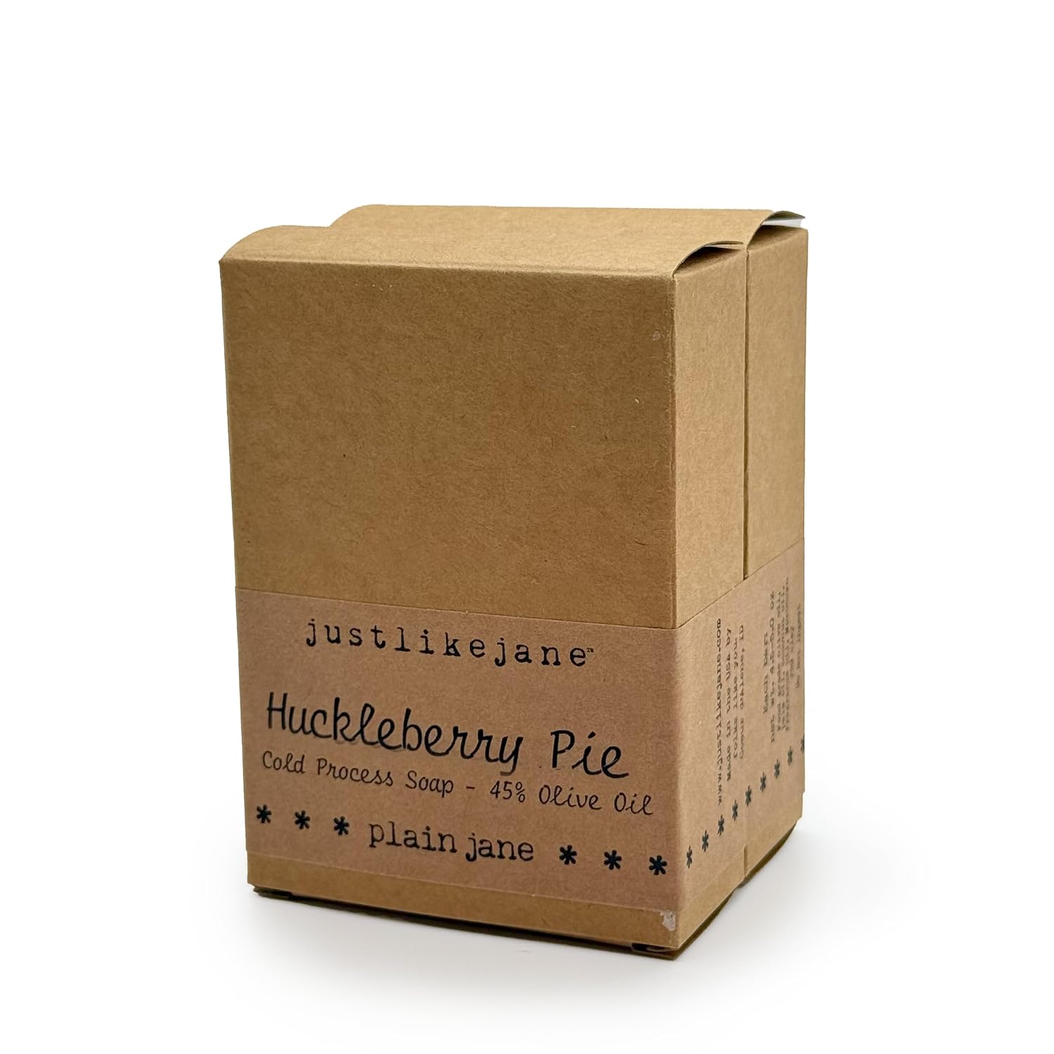 Just Like Jane™ Huckleberry Pie Handmade Soap | 5 oz Bars | Packaging: Plain Jane (2 bars)