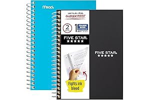 Mead Five Star Premium Five Subject Notebook, 5 x 7 inches with...