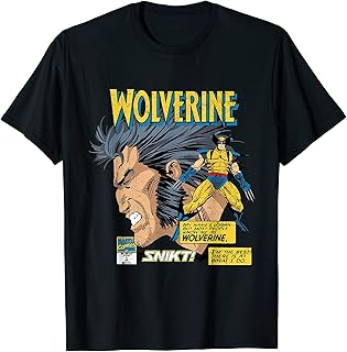Marvel Comics Wolverine Classic Logan Retro T-Shirt