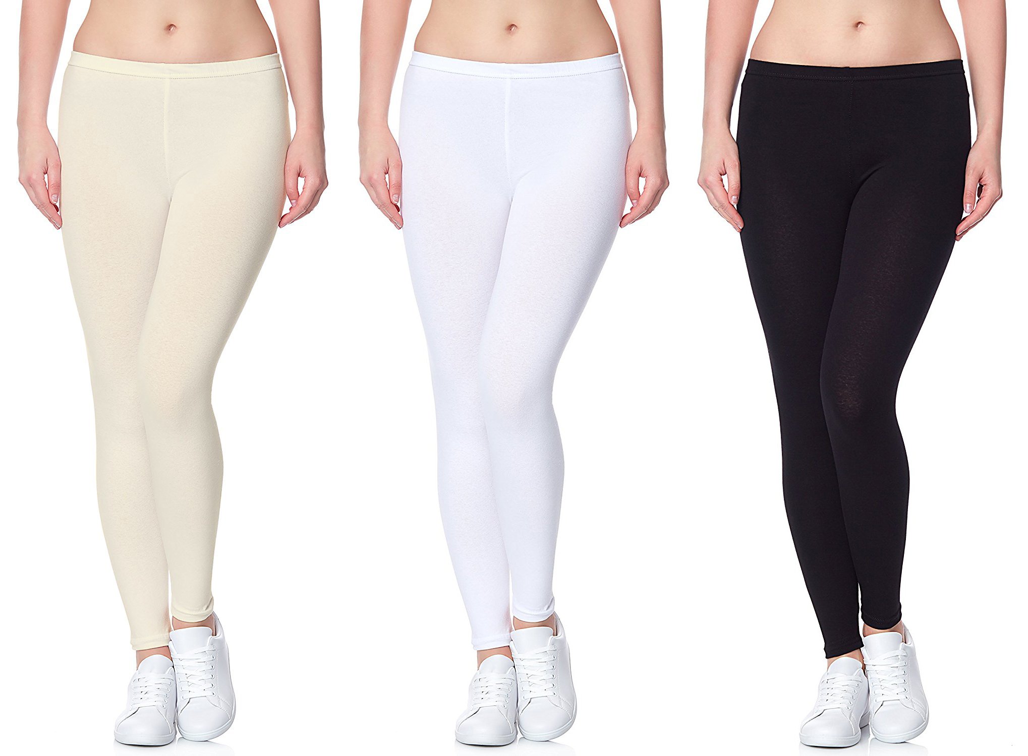 lili Women's Bio-Wash Ankle Length Legging (Pack of 3)-picture-3