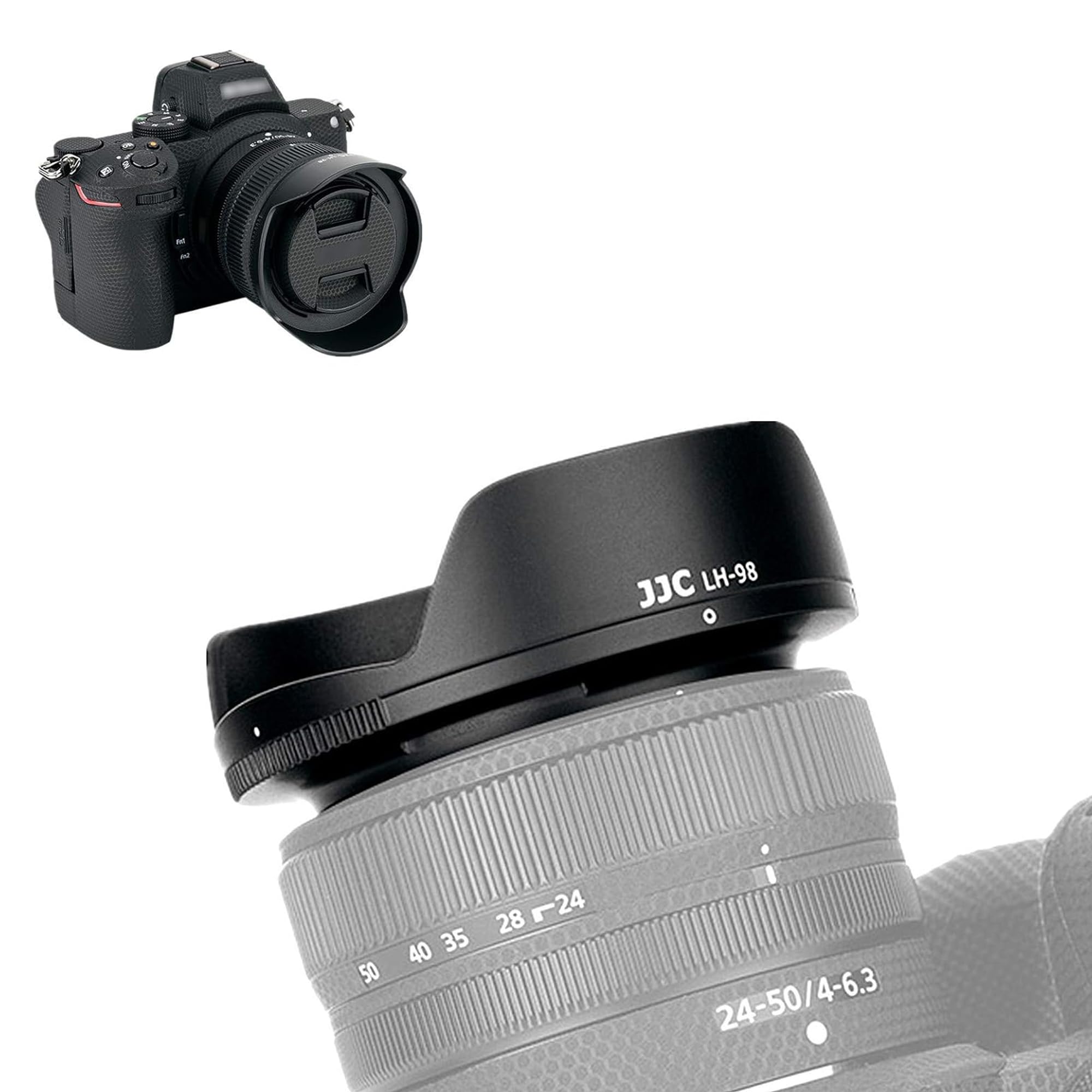 Amazon | JJC 可逆式 HB-98 レンズフード Nikon Nikkor Z 24-50mm F4