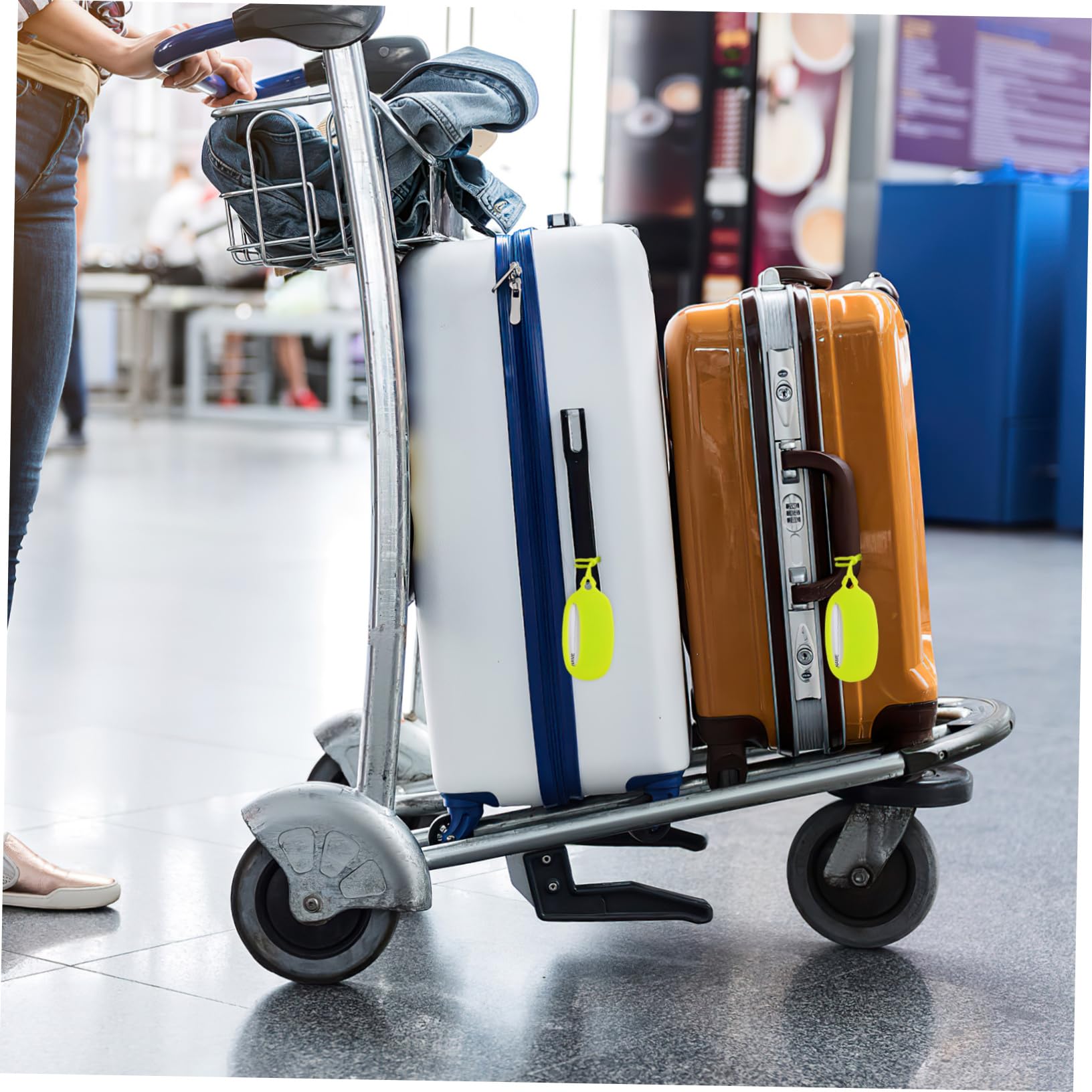 CALLARON 15pezzi Etichette Per Bagaglio Silicone Targhette Identificative Per Valigie e Passeggini Facili Da Usare Colori Vivaci Per Viaggi e Identificazione Rapida