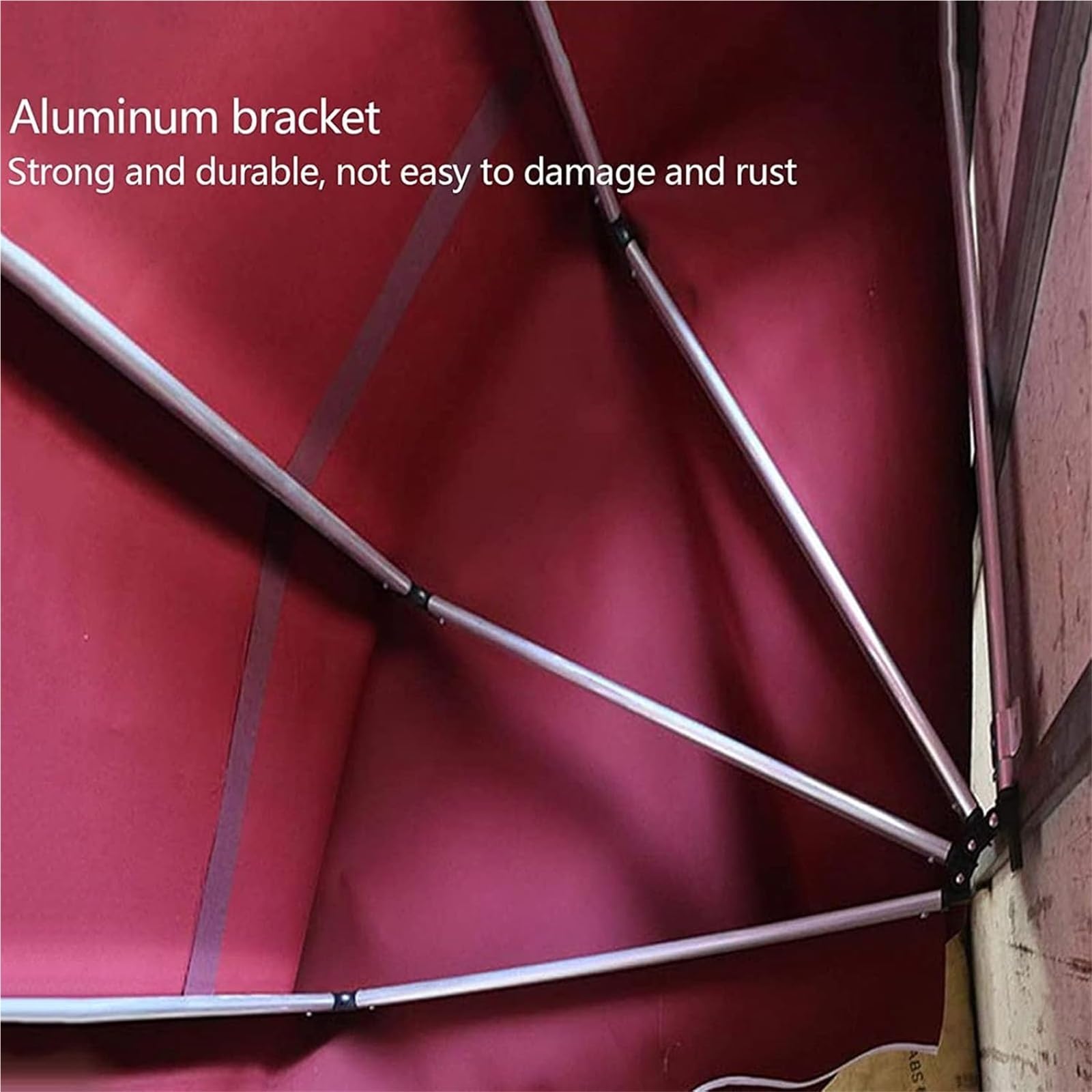 auvent Auvent à dôme rétractable 60 cm, Pare-Soleil Pliable en Polyester avec Cadre for la Maison et Les Affaires – Protection UV