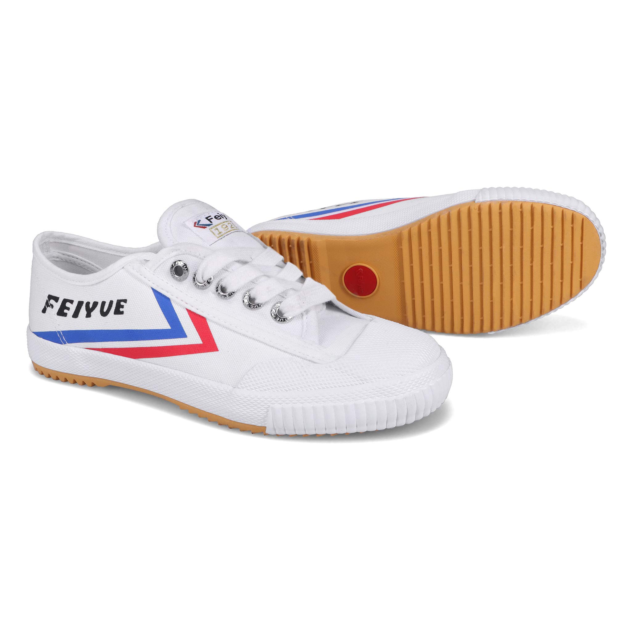 FeiyueUnisex Footwear Sneakers, White Blue RED, 7.5 UK
