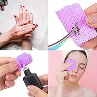 Vista 6 de 1200PCS Lint Free Nail Wipes, Eyelash Extension Glue Wipes, Purple, Non-Woven Super Absorbent Soft Nail Polish Remover Pads Wipes for Lash Extension