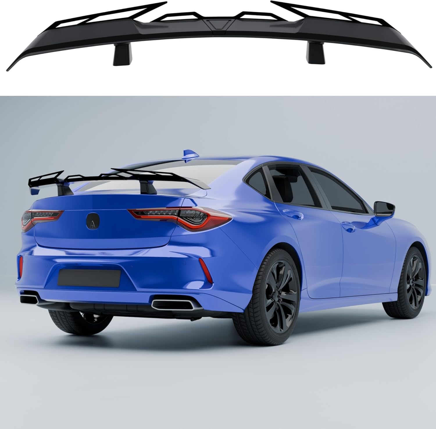Rear Trunk Spoiler Wing Compatible with Acura TLX TL TSX ILX Integra RLX Accessories JDM GT PSM Duckbill Aleron Spoiler Painted Gloss Black