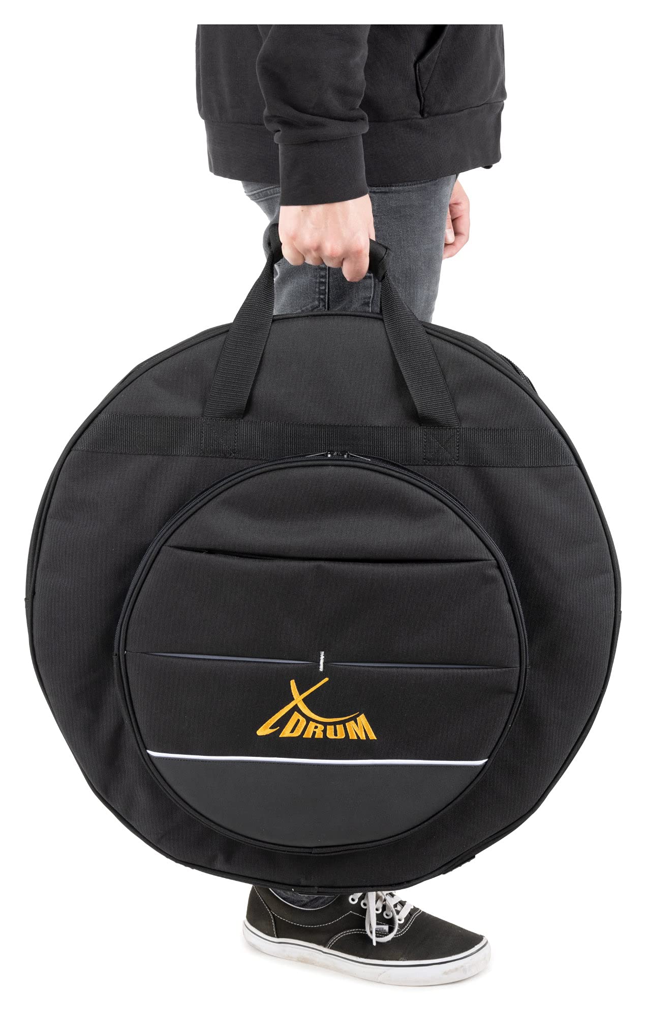 Bolsa para Platillos XDrum 22", Bolsa generosamente acolchada, Peso: 2 | Para hasta 5 platillos de hasta 22" de tamaño, Material exterior resistente al agua y a las roturas, 0 kg, Color: Negro