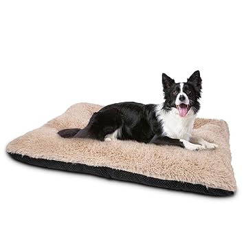 JOEJOY Dog Bed Crate Pad, Soft Washable Anti-Slip Mattress Crate Mat Pad 24/30/36/42 Inch for Large Medium Small Dogs and Cats Kennel Pad (29