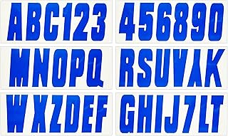 Hardline Products Solid Black Number Factory Matched Registration Kit Solid Blue