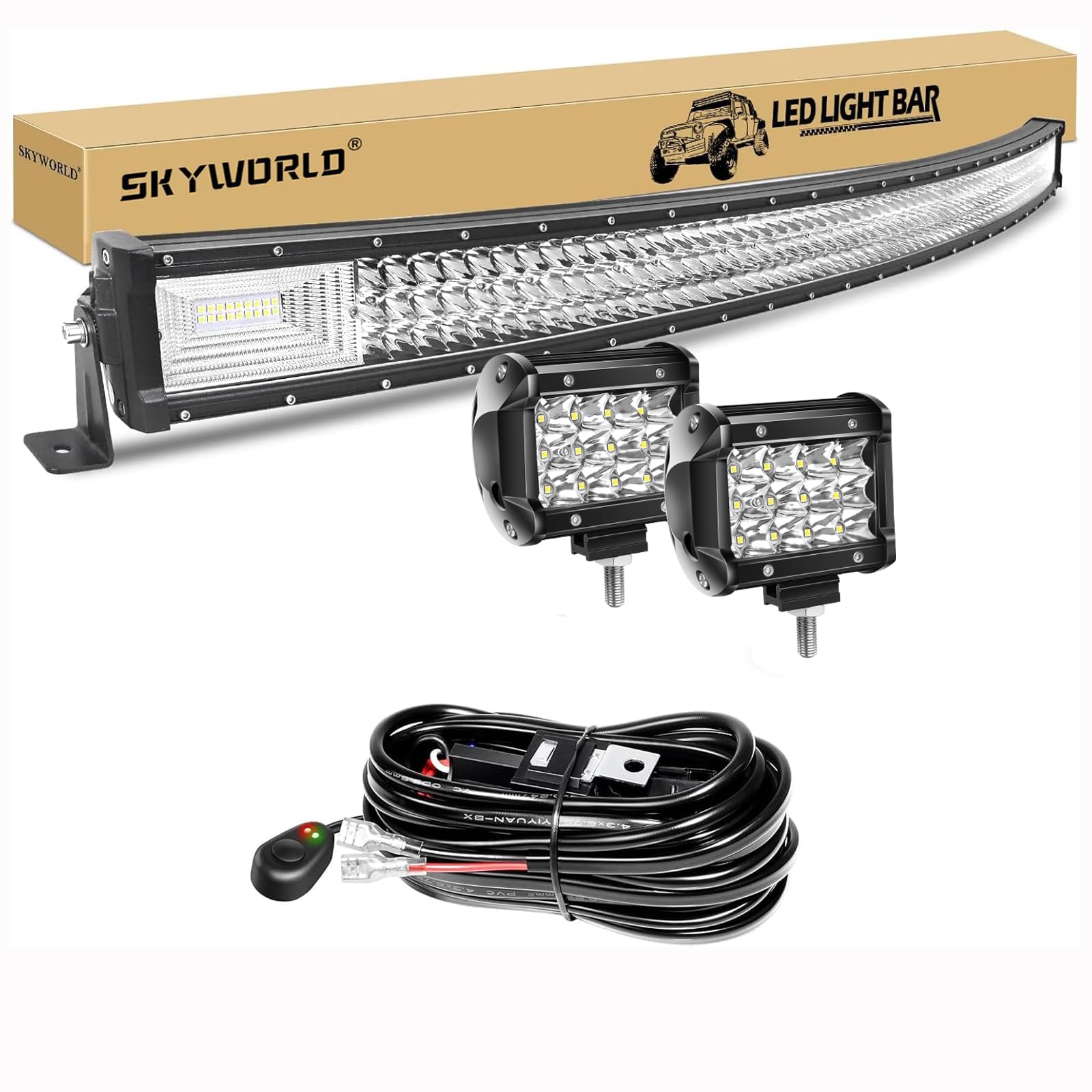 Faro LED Trabajo para Evitar Obstáculos en Conducción Nocturna de Camión ATV 7