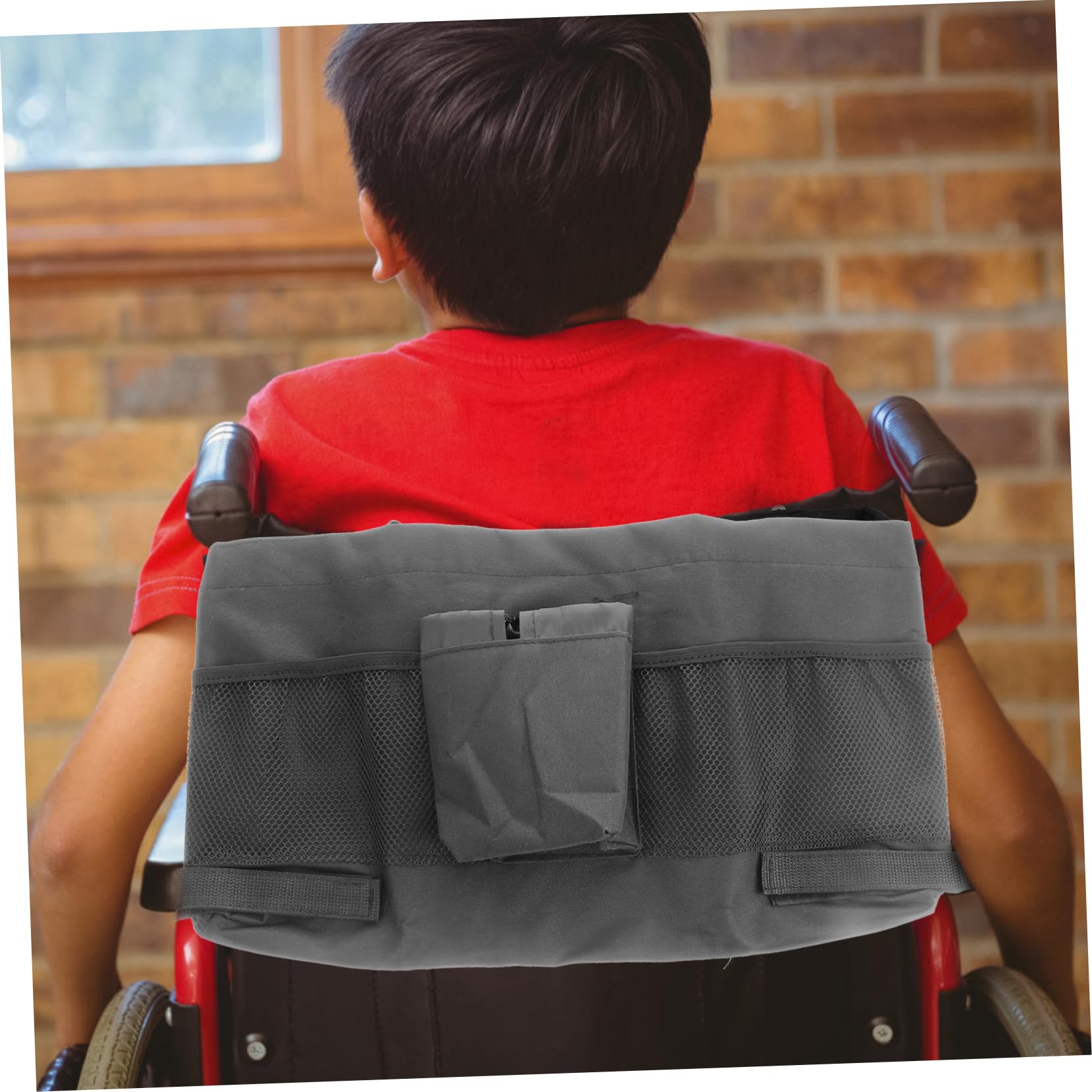 Bolsa Colgante para Andador Negra de Tela Oxford Ligera | Gran Capacidad, y Fácil de Llevar, Uso en Compras y Actividades al Aire Libre
