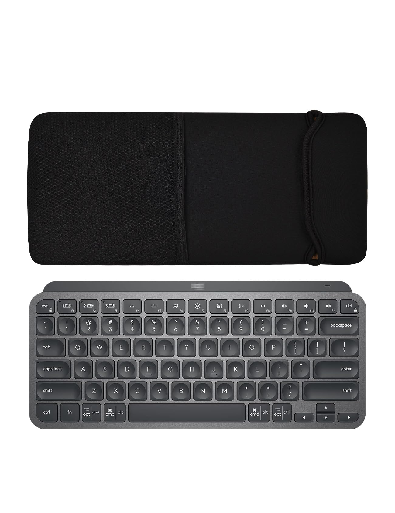 Keyboard Sleeve Case Keyboards Packaged Bag Waterproof Soft Neoprene Sleeve Case For Logitech MX Keys Mini Minimalist Wireless Illuminated Keyboard