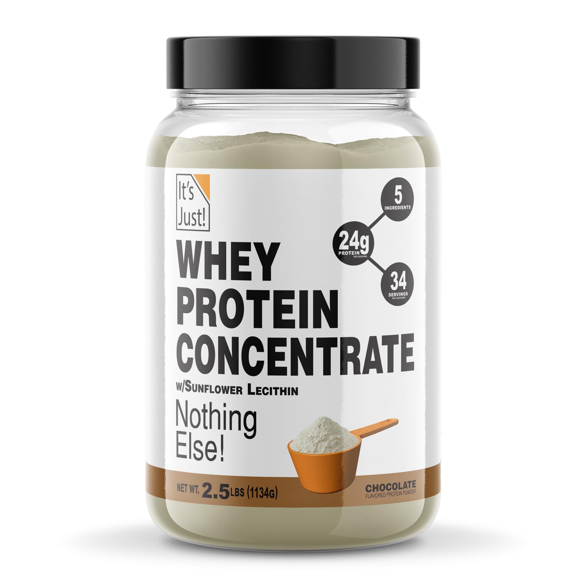 It's Just - Grass-Fed Whey Protein Concentrate, 5lb, Unflavored — Amazon image 6