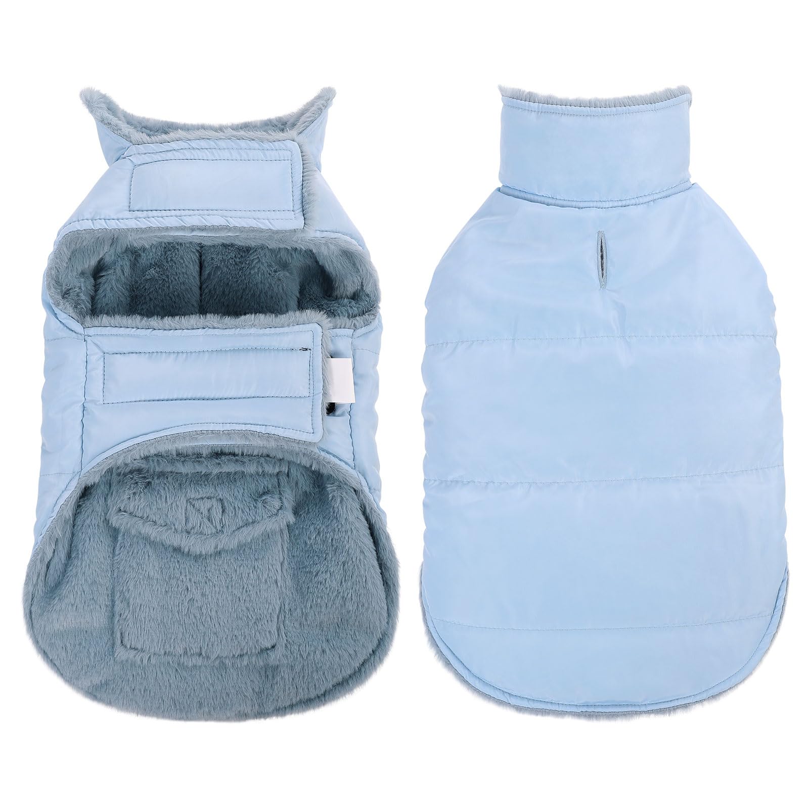 CITÉTOILE Cappottino Cani, Calda Cappotto Antivento per Cani, Giacca Invernale Calda, Giacca Antivento per Cani di Piccola Taglia Grande Media, Blu, XXL