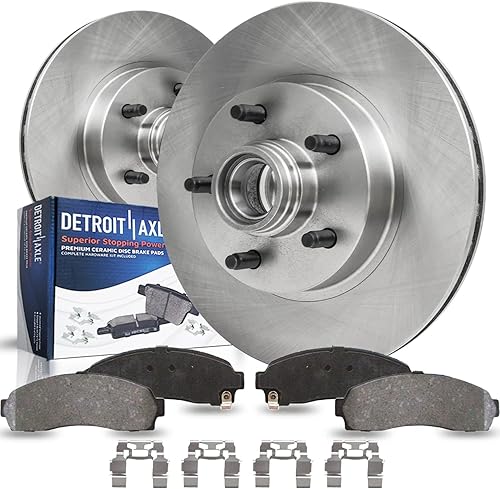 Miniatura 21 de Detroit Axle - Kit de freno trasero para Hyundai Santa Fe 2001-2006, Tucson 2005-2009, Kia Sportage 2005-2010 2002 2003 2004 2007 2008 Rotores de