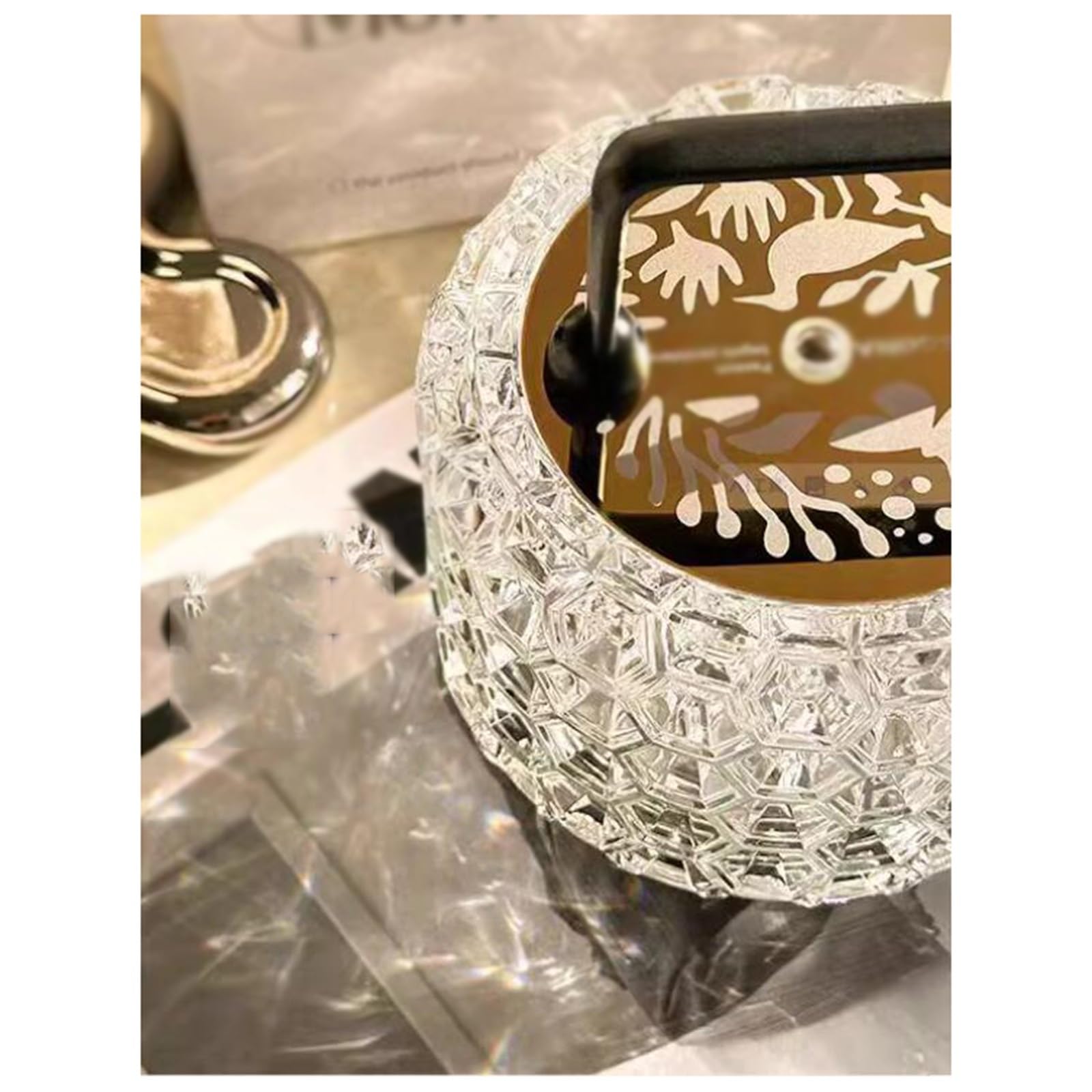 Affascinante Lampada di cristallo leggera lusso Ambiente Luce notturna Camera da letto comodino for esterni Studio Sala pranzo Arredamento per la casa