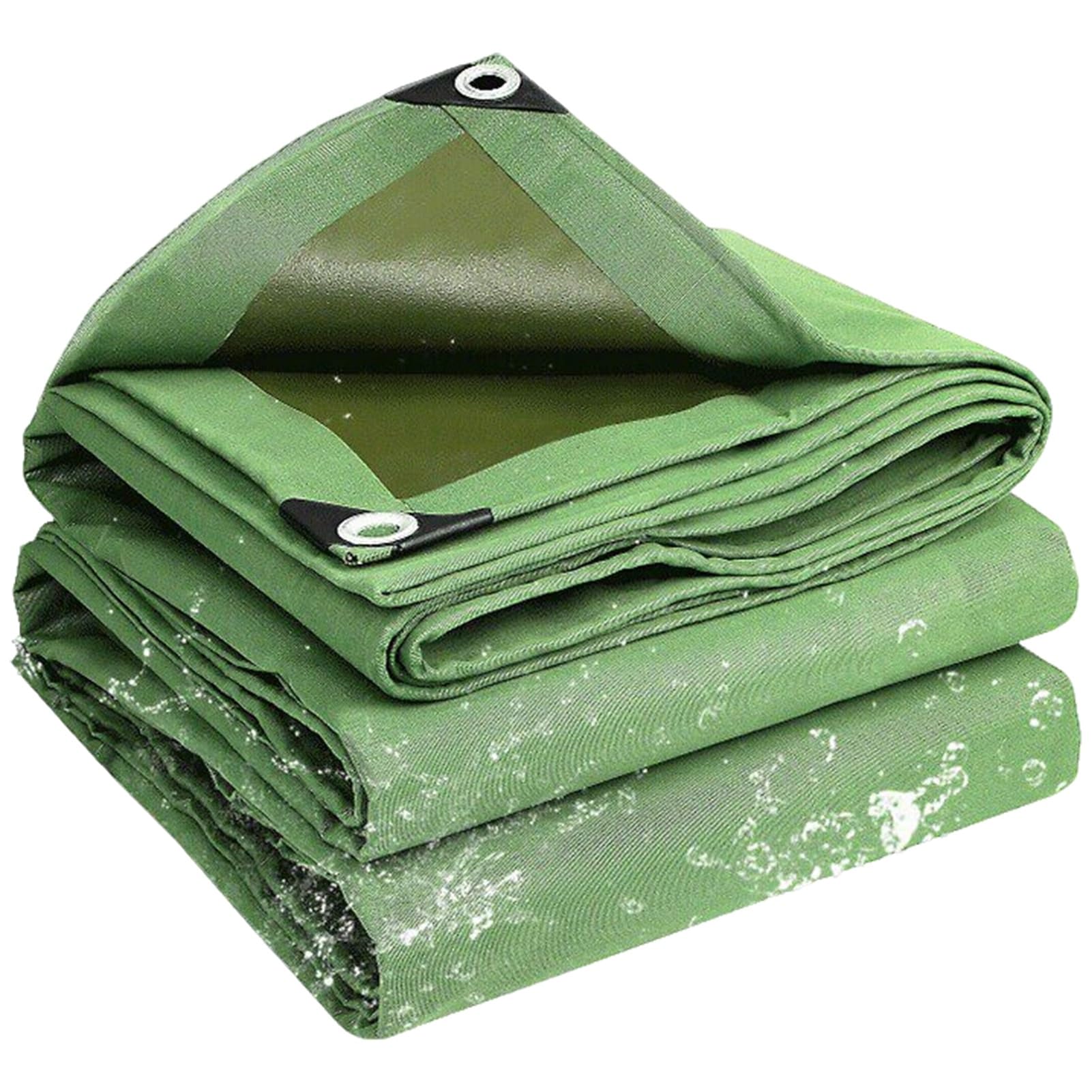 Durable Waterproof Canvas Tarpaulin Green, Camping Ground Tarp with Grommets for Truck, Sun Shade, Wood Stack Cover, Rain Emergency – 2x3m 3x4m 6x8m(1.2x1.8m(3.9ftx5.9ft))