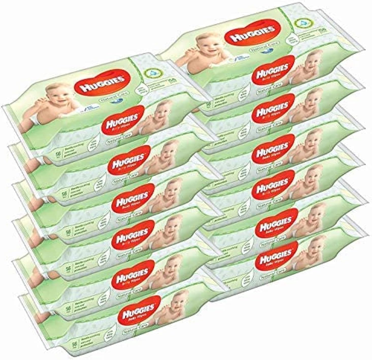 Huggies Baby Wipes Pure Water Fragrance Free Wipes, 56