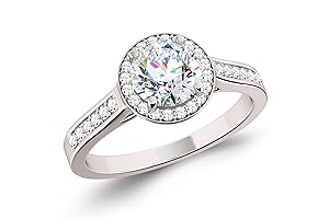 Classic 1 carat Moissanite Engagement Ring