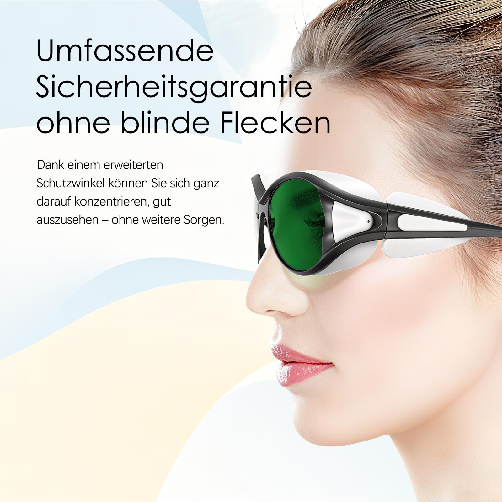 Gafas de protección láser, rango de doble banda 190-470 nm y 800-1700 nm