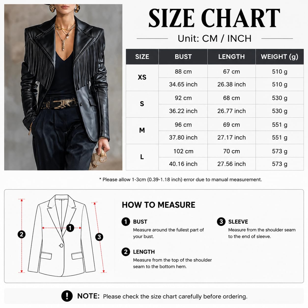 Blazer De Mujer De Piel Sintética con Flecos Chaqueta De Traje De Piel Sintética Negra con Borlas Manga Larga Cuello con Solapa Blazers Estilo Western Retro Chaquetas De Motociclista Ropa De Abrig