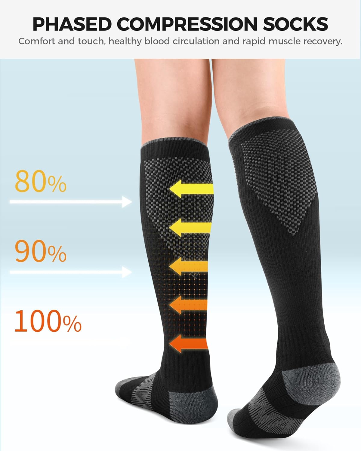 findway Merino Wool Ski Socks, 2 Pairs Thermal Knee-high Snowboarding Snow Winter Warm Socks for Men Women - Image 2