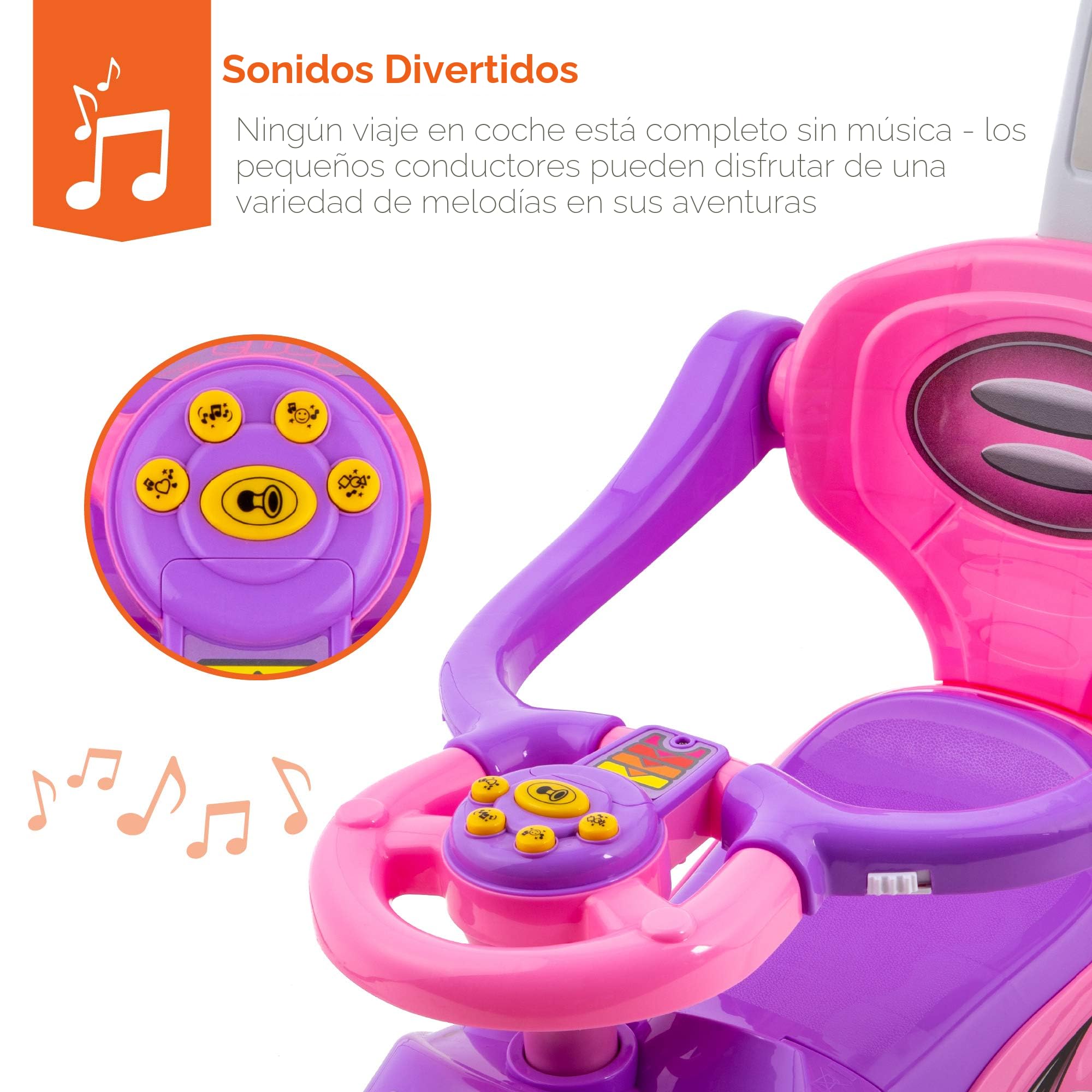 Cochecito Empuje Niños 3 En 1 Coche De Empuje 3 En 1 Para Niños Pequeños Con Asa, Juguete De Paseo Cochecito 3 En 1 Convertible Cochecito Empuje Niños 3 En 1 Coche De Empuje 3 En 1 Para Niños Pequeños Con Asa, Juguete De Paseo Cochecito 3 En 1 Convertible