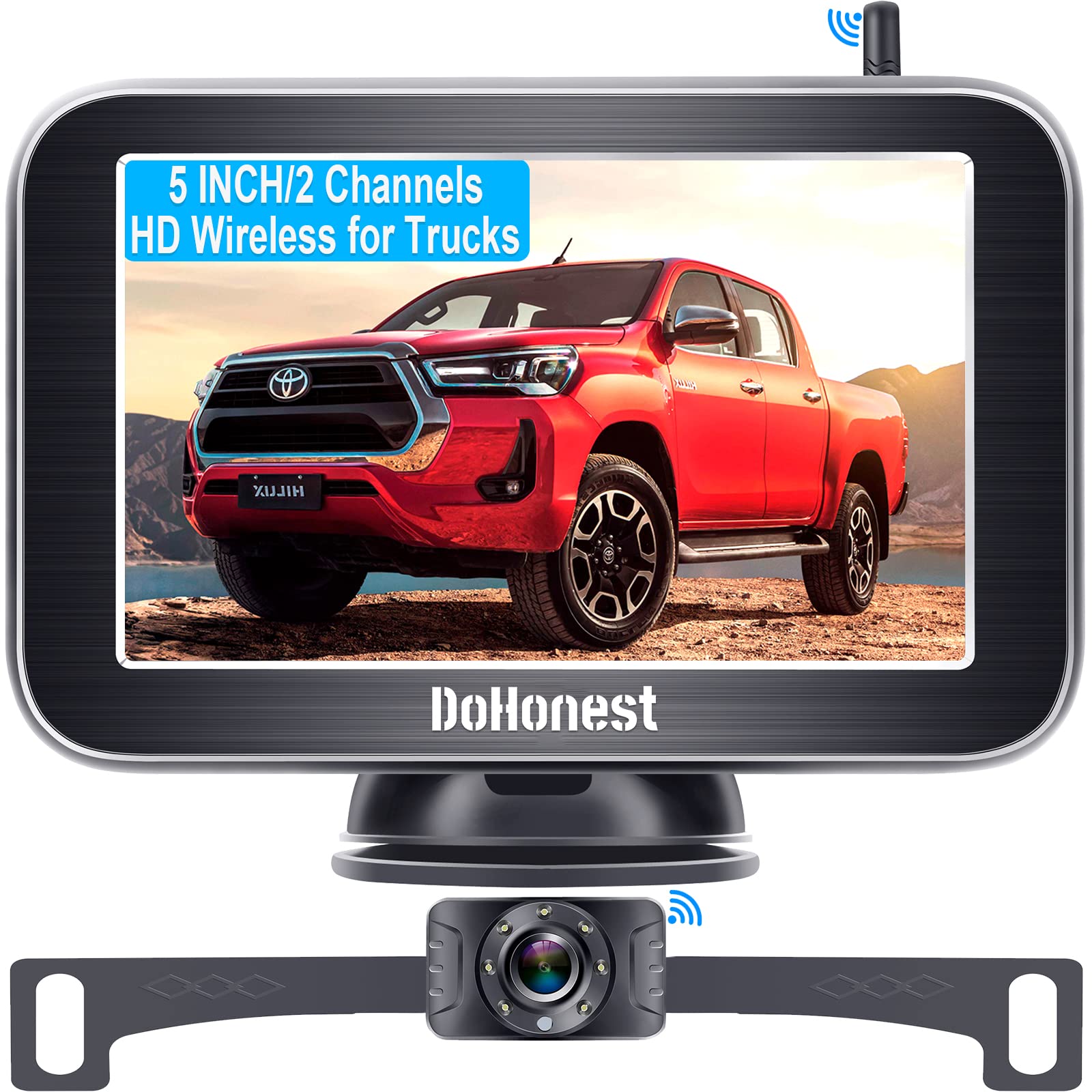 Buy Wireless Backup Camera HD 1080P 5'' Split Screen Monitor Bluetooth