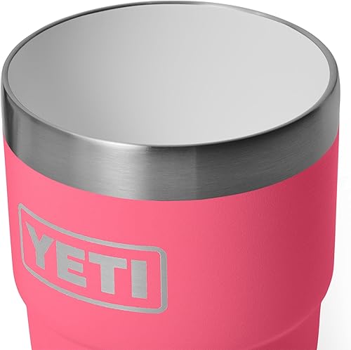 Miniatura 5 de YETI Rambler Taza de café aislada de 8 onzas con tapa, taza de café apilable de doble pared aislada al vacío, forro de cerámica DuraSip, diseño apto