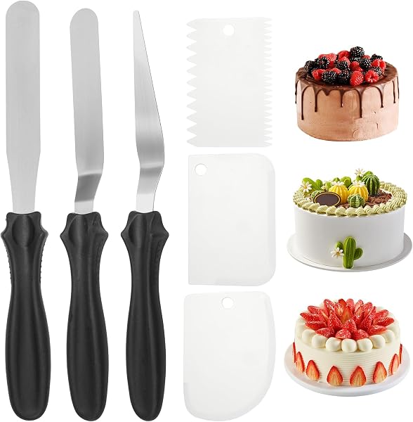 EXIN DEHCEN espátulas para tartas, juego de 6