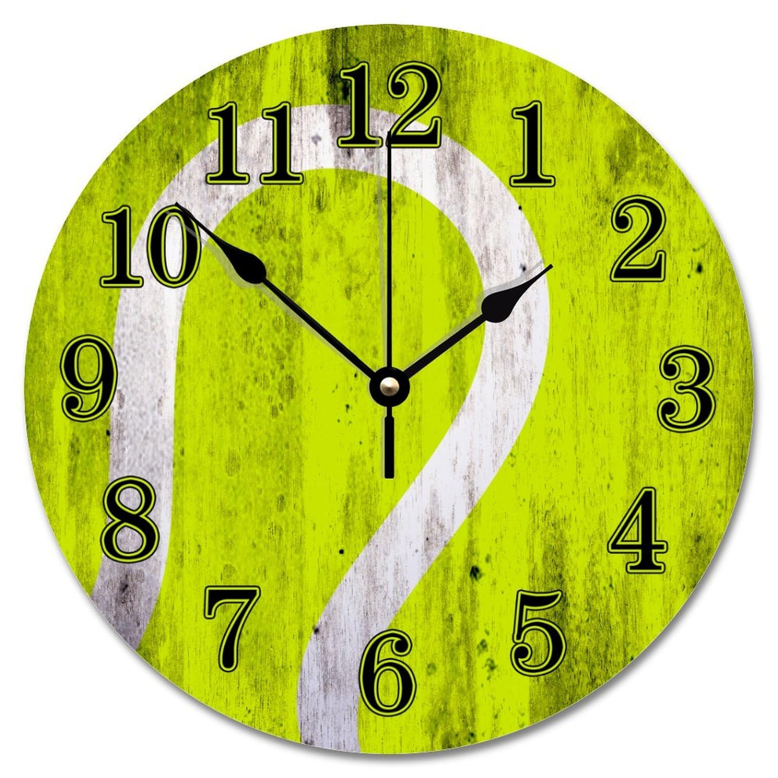 Horloge murale vintage tennis silencieuse pour éliminer les bruits nocturnes