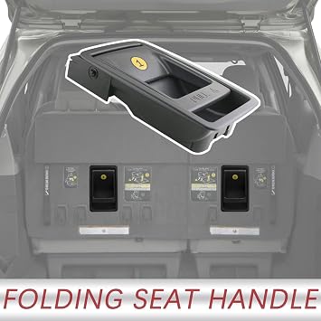 TQPONLY Folding Seat Latch Release Handle | Compatible with 11-20 Toyota Sienna | Replaces 75220 72909-08011 (Gray)