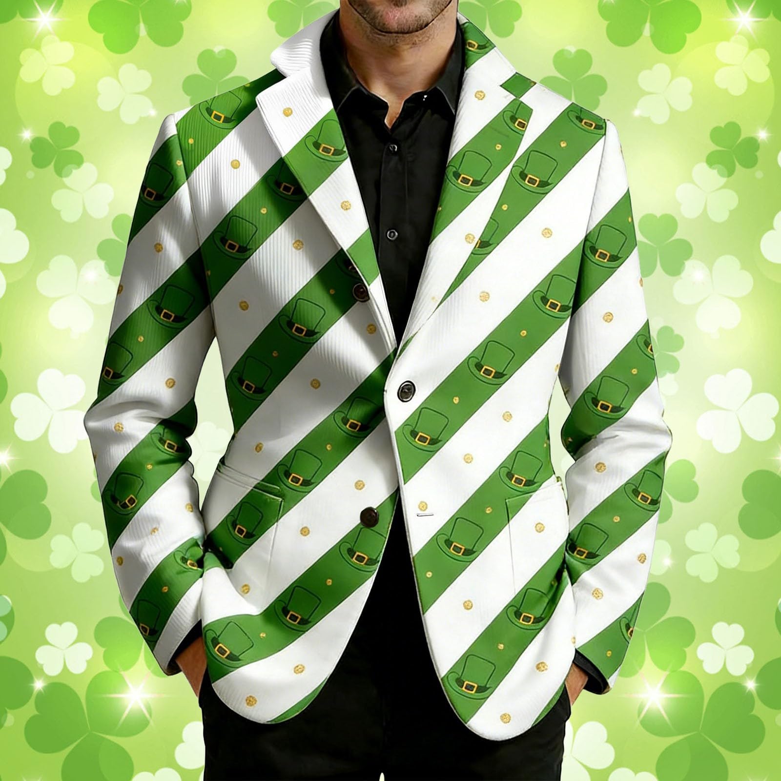 Elegante chaqueta de pana con estampado de esmoquin para hombre, estilo casual, con patrón para caballeros modernos, discotecas, escenarios