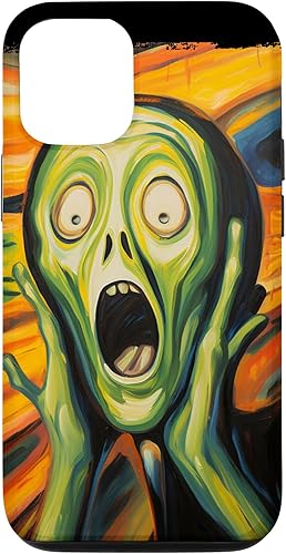 iPhone 15 Pro screaming alien, munch style, funny alien Case
