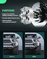 Vista 5 de SCITOO 4 adaptadores de rueda de 4 x 110 a 4 x 156 12 x 1.25 2.913 in 1 pulgada compatibles con 2007-2016 para Rancher 420 2002-2007 para Eiger 400