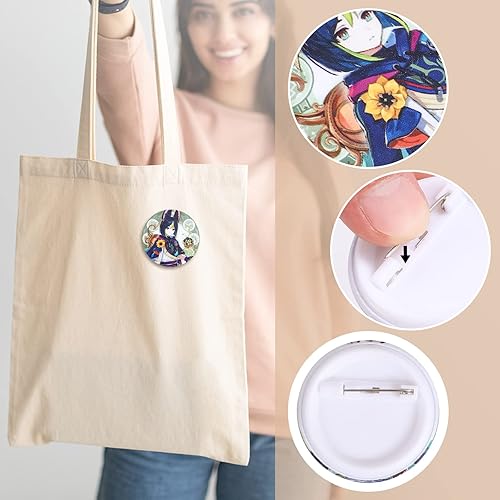 Miniatura 3 de Genshin - Insignias de impacto, insignias de juego Yuanshen de 1.732 pulgadas, coloridas insignias impermeables para ropa, mochila, recuerdos de