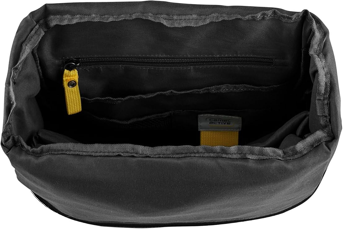 camel active Explore Men's Rolltop Backpack Large Black, black, L, Modern