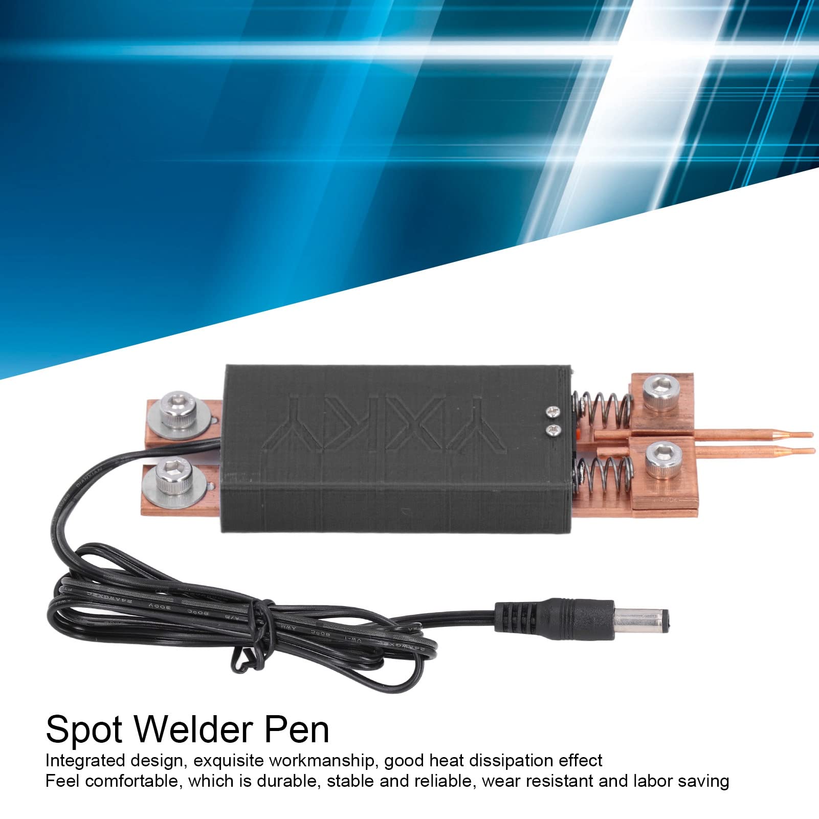 FLEXMAN Battery Spot Welder, High Efficiency Integrated Type Spot Welding Pen, Automatic Spot Welding Equipment with Double Springs for Battery Spot Welding Machine (Black)