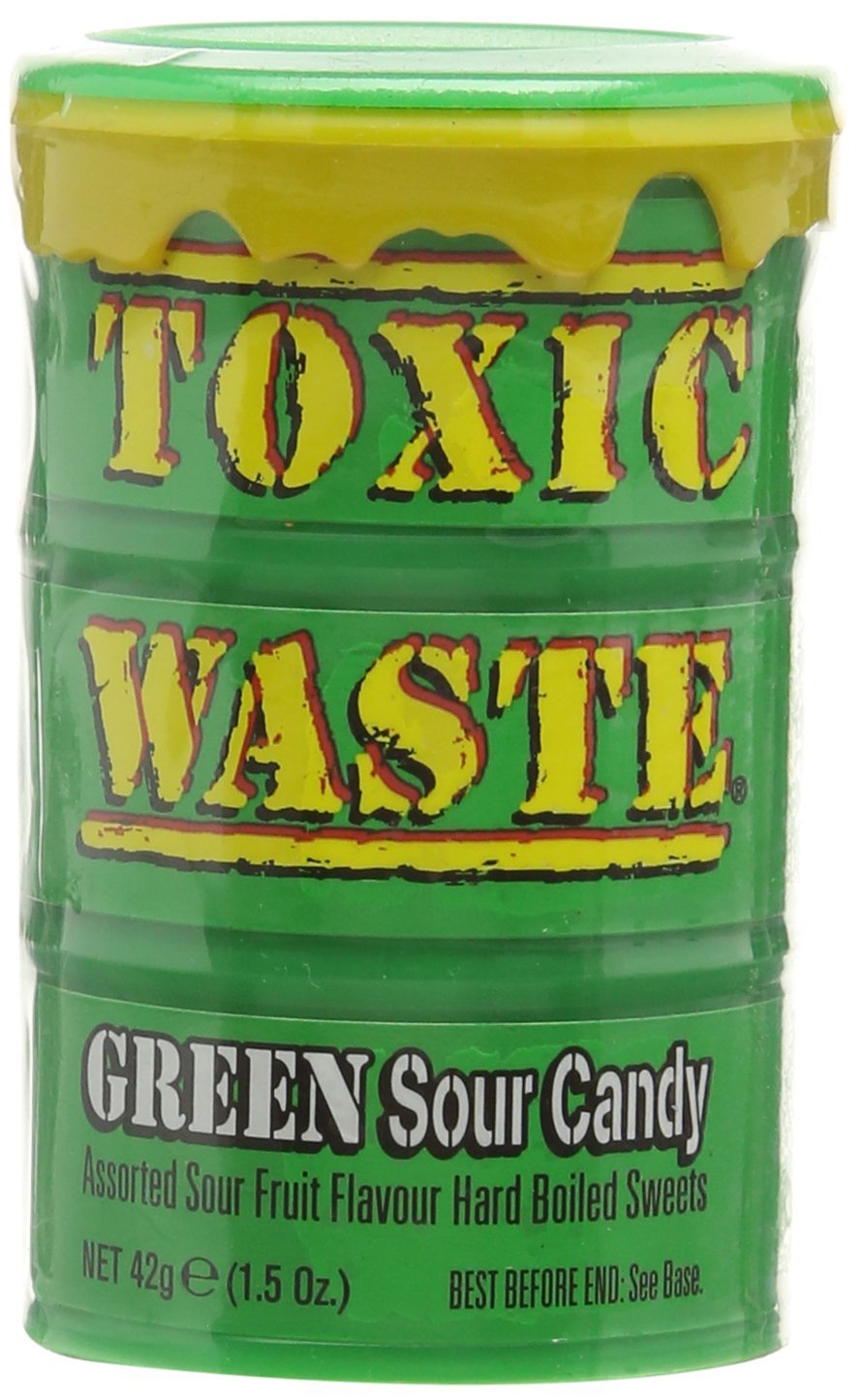 Toxic Waste Green Sour Candy Barrel 42 g
