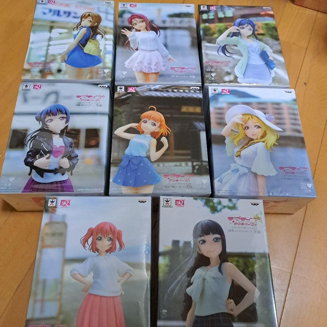 【※新品未開封】 ラブライブ！サンシャイン‼︎ SQフィギュア 私服 Aqours Amazon | ラブライブサンシャイン!! フィギュア Aqours 私服ver. 8体