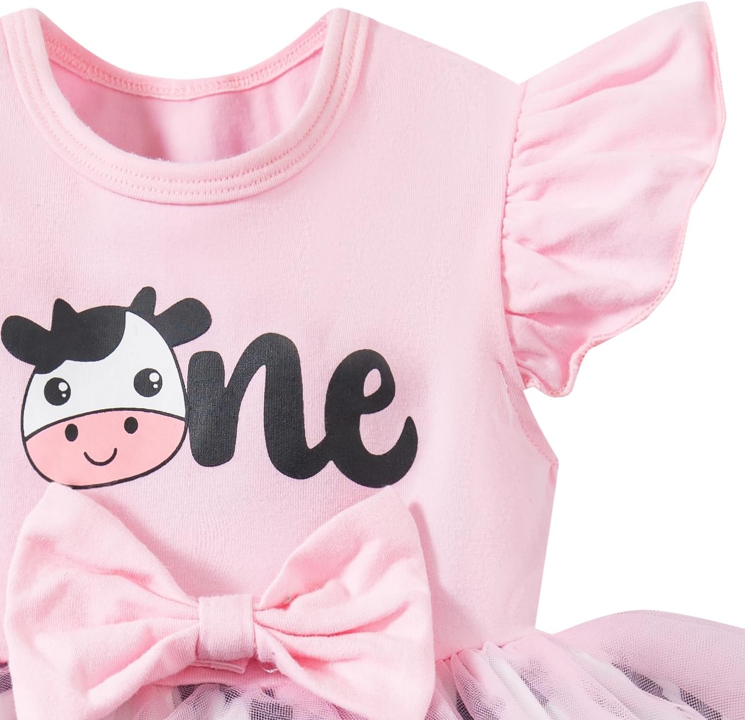 LATOBREATH Baby Girl 1st Birthday One Year Old Romper Outfits Photo Shoot Clothes+Headband - Image 2