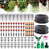 100FT Irrigation System Kit, 149 Pcs Drip Irrigation System, Automatic Watering System, Micro Drip Irrigation Kit with Adjustable Nozzle Sprayer for Greenhouse Accessories, Yard, Lawn, Plant