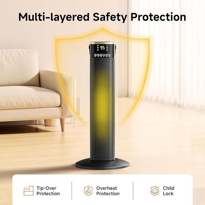 Calefactor Eléctrico Portátil Cerámico PTC 1500W 120V miniatura 6