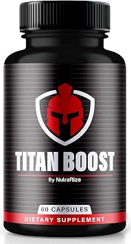 NutraRize Titan Boost, Titan Boost for Men, TitanBoost Male Enhancing Supplement, TitanBoost60, Titan Booster for Man, Tongikat Ali, Wild Yam Root, Official Reviews60 Capsules