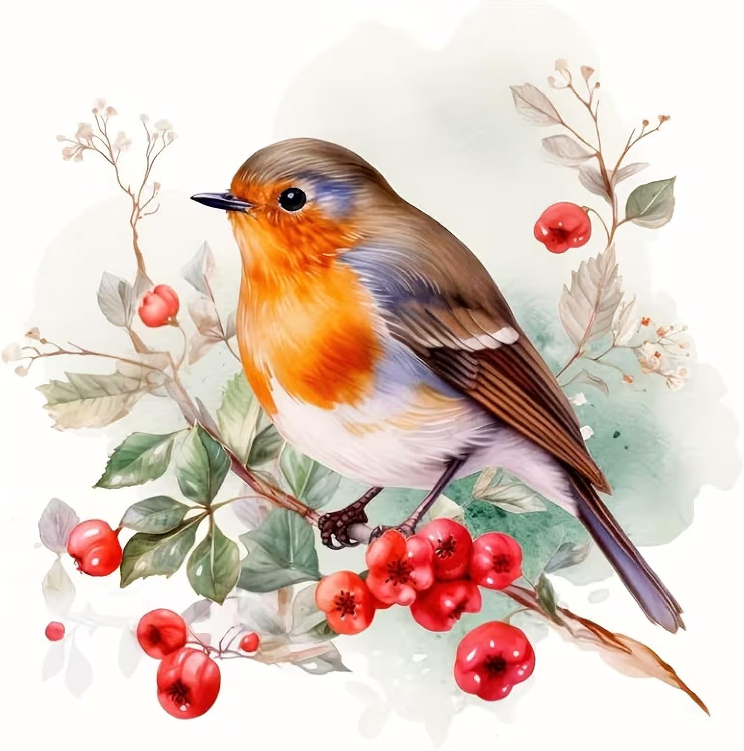MOMDEDP Bird Diamond Art Kits for Adults, 5D DIY Birds Diamond Painting Kits for Adults Beginners, Diamond Dots Kits Gem Arts Crafts for Home Wall Decor 12x12 Inch
