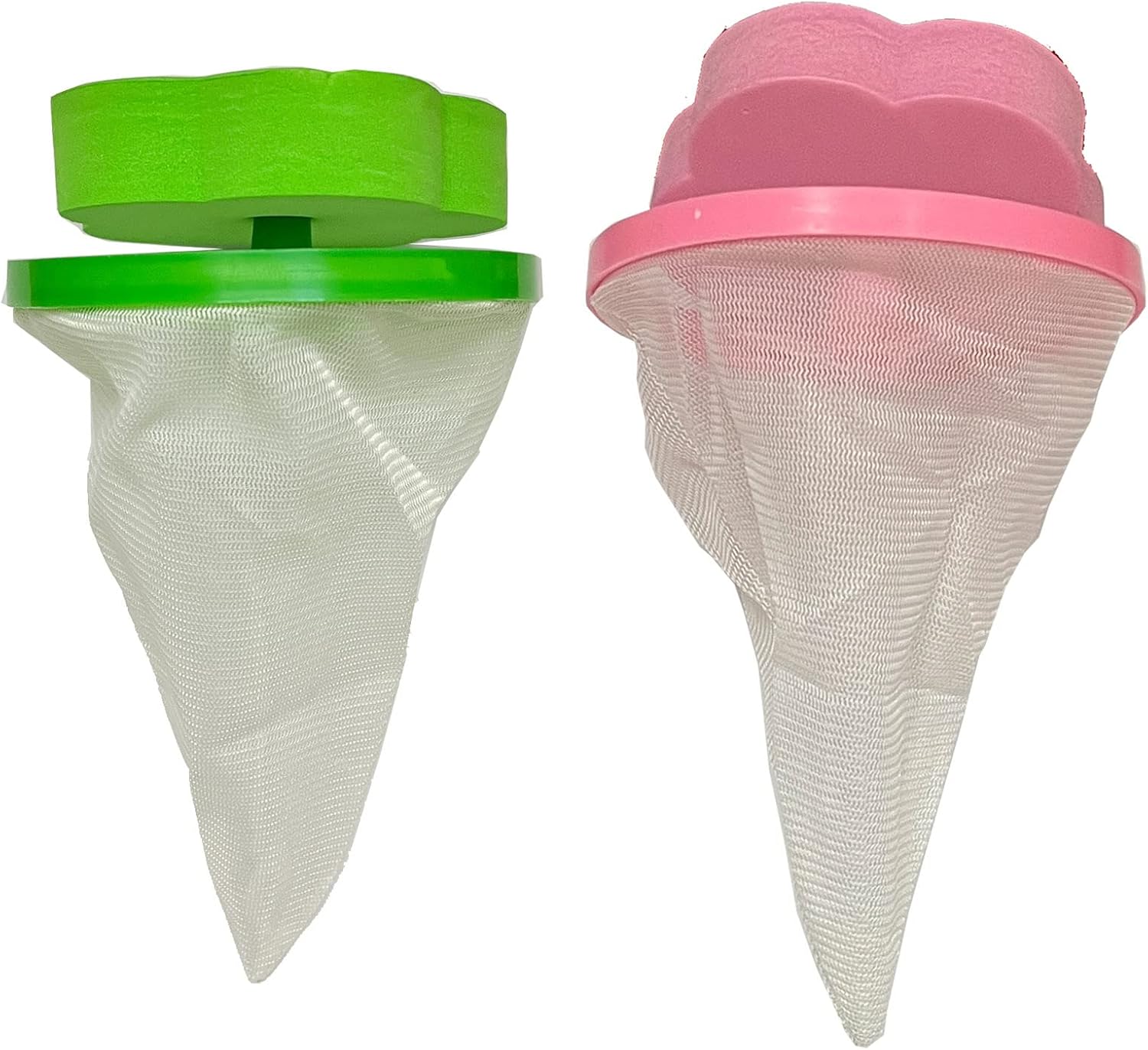 Amazon.com: 2 Pack Washing Machine Floating Lint Mesh Bag Hair Filter ...